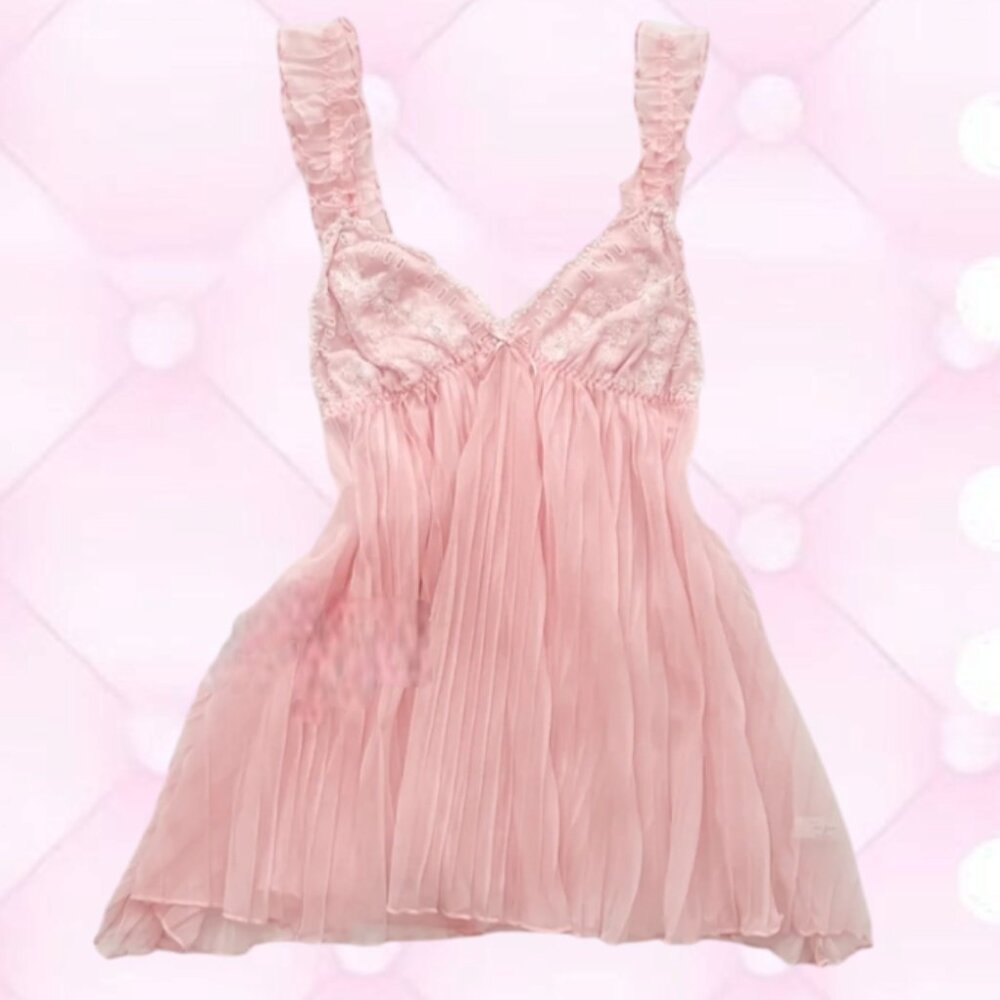 Princess Pink Tulle Dream Babydoll Camislip